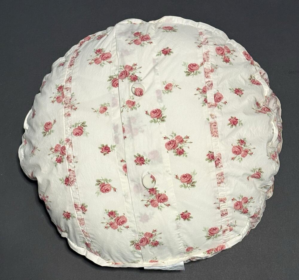 Vintage Simply Shabby Chic Rachel Ashwell Round Throw Pillow 20” Target 2007